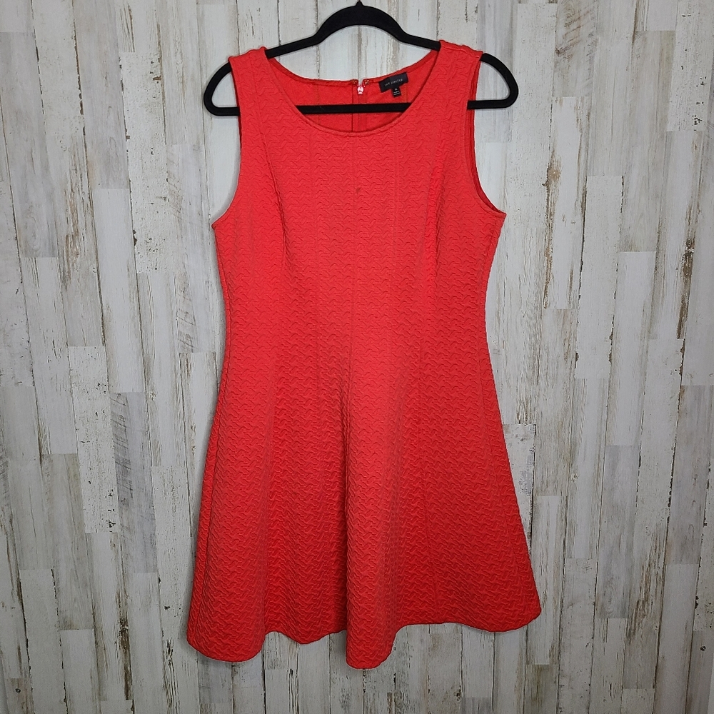 The Limited Coral Fit & Flare Sleeveless Tank Dress Ladies Size Medium